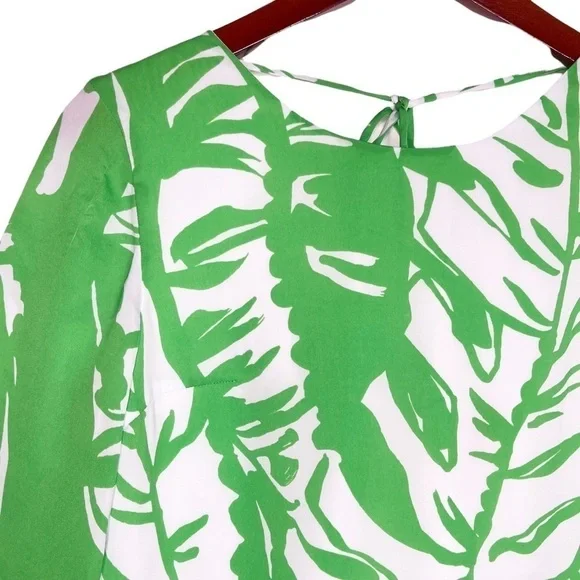 LILLY PULITZER for Target Boom Boom Palm Leaf Tie Back Dress Size XS in Green - Picture 7 of 15